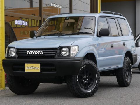 ランドクルーザープラド　95プラド　RZJ95W　2700ｃｃ　クールグレーカーキ　TOYOTAロゴグリル　BFグッドリッチ